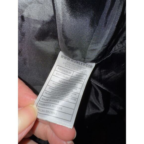 Hurley Wool Plaid Flannel Button Down Jacket Blue M - Picture 7 of 7